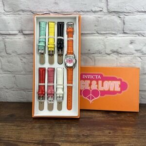 Invicta Lupah Women's watch with 6 extra bands And Box Peace & Love 19840
